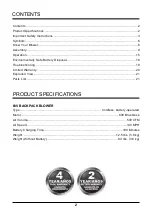 Preview for 2 page of GreenWorks Pro BPB60L00 Owner'S Manual