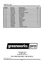 Preview for 41 page of GreenWorks Pro CS60L00 Owner'S Manual