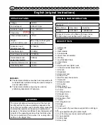 Preview for 2 page of GreenWorks Tools GD60CS40 User Manual