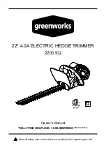 GreenWorks 1084033 Owner'S Manual preview