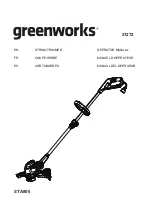 GreenWorks 21272 Operator'S Manual preview