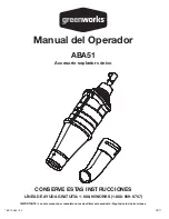 Preview for 13 page of GreenWorks ABA51 Operator'S Manual