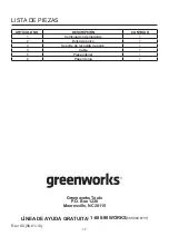 Preview for 51 page of GreenWorks CS24B00 Owner'S Manual