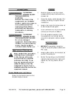 Preview for 10 page of Greyhound 66519 Set Up, Operating, And Servicing Instructions