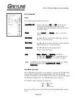 Preview for 16 page of Greyline Instruments PSL 5.0 User Manual