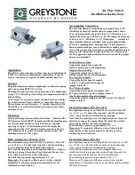 Preview for 1 page of Greystone AFS-222-112 Installation Instructions