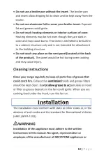 Preview for 10 page of Greystone CF-RV17 Instruction Manual