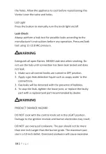 Preview for 16 page of Greystone CF-RVHOB12 Instruction Manual