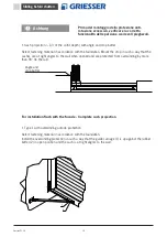 Preview for 14 page of Griesser FSH1 Assembly Instructions Manual