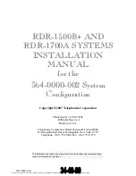 Preview for 3 page of Griffon Telephonics RDR-1500B+ Installation Manual