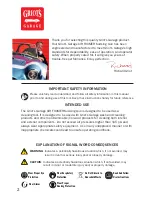 Preview for 2 page of Griots Garage AIR FOAMER User'S Manual And Care Instructions