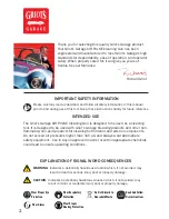 Preview for 2 page of Griots Garage AIR PULSE User'S Manual And Care Instructions