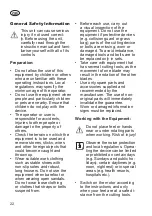 Preview for 22 page of Grizzly Tools 28528416 Translation Of The Original Instructions For Use