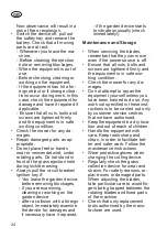 Preview for 24 page of Grizzly Tools 28528416 Translation Of The Original Instructions For Use