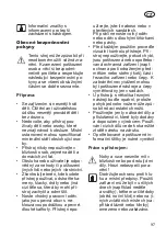 Preview for 97 page of Grizzly Tools 28528416 Translation Of The Original Instructions For Use