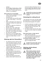 Preview for 57 page of Grizzly Tools 72035302 Translation Of The Original Instructions For Use