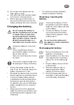 Preview for 47 page of Grizzly Tools ALB 2420 Lion Translation Of The Original Instructions For Use