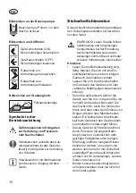 Preview for 10 page of Grizzly Tools BRM 46-125 BSA Translation Of The Original Instructions For Use