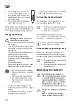 Preview for 110 page of Grizzly Tools BRM 46-150 BSA InStart Translation Of The Original Instructions For Use