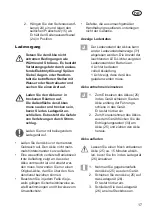 Preview for 17 page of Grizzly Tools BRM 56-163 BSA Q-360 Translation Of The Original Instructions For Use