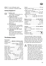 Preview for 93 page of Grizzly Tools BRM 56-163 BSA Q-360 Translation Of The Original Instructions For Use