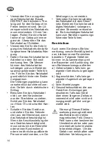 Preview for 14 page of Grizzly Tools ERM 1743-20 Translation Of The Original Instructions For Use