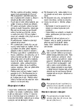 Preview for 101 page of Grizzly Tools ERM 1743-20 Translation Of The Original Instructions For Use