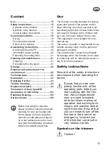 Preview for 15 page of Grizzly Tools ERT 3525 Translation Of The Original Instructions For Use