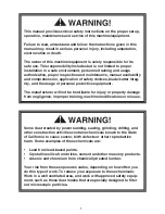 Preview for 2 page of Grizzly Tools G1026 Instruction Manual