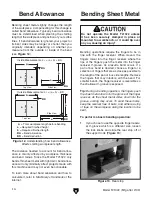 Preview for 16 page of Grizzly 7 1/2" Mini Shear Brake T21322 Owner'S Manual