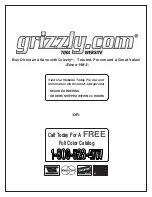 Preview for 32 page of Grizzly 7 1/2" Mini Shear Brake T21322 Owner'S Manual