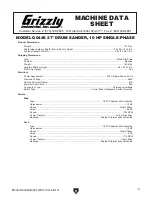 Preview for 5 page of Grizzly G0449 Owner'S Manual