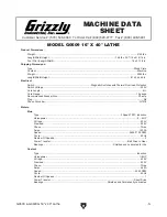 Preview for 6 page of Grizzly G0509 Owner'S Manual