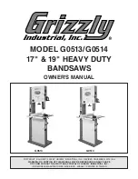 Grizzly G0513 SERIES Owner'S Manual preview