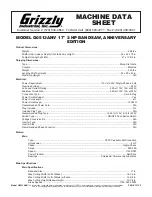 Preview for 2 page of Grizzly G0513ANV Datasheet