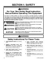 Preview for 4 page of Grizzly G0516 Instruction Manual