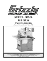 Grizzly G0524 Owner'S Manual preview