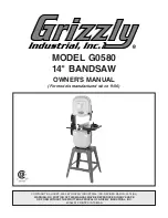 Grizzly G0580 Owner'S Manual preview