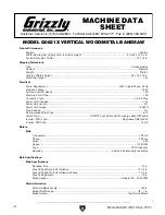 Preview for 6 page of Grizzly G0621X Owner'S Manual