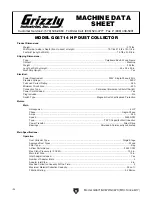 Preview for 6 page of Grizzly G0671 Owner'S Manual