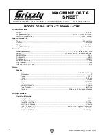 Preview for 6 page of Grizzly G0698 Owner'S Manual