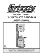 Preview for 1 page of Grizzly G0701 Owner'S Manual