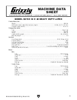 Preview for 13 page of Grizzly G0746 Owner'S Manual