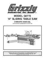 Grizzly G0772 Owner'S Manual preview