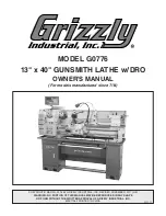 Grizzly G0776 Owner'S Manual preview