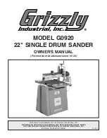 Grizzly G0920 Owner'S Manual preview