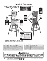 Preview for 66 page of Grizzly G0948 Owner'S Manual