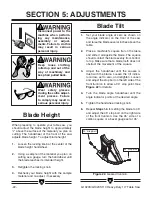 Preview for 24 page of Grizzly G1023S Instruction Manual