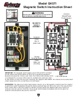 Grizzly G4571 Instruction Sheet preview