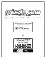 Preview for 15 page of Grizzly G6089 Instruction Manual